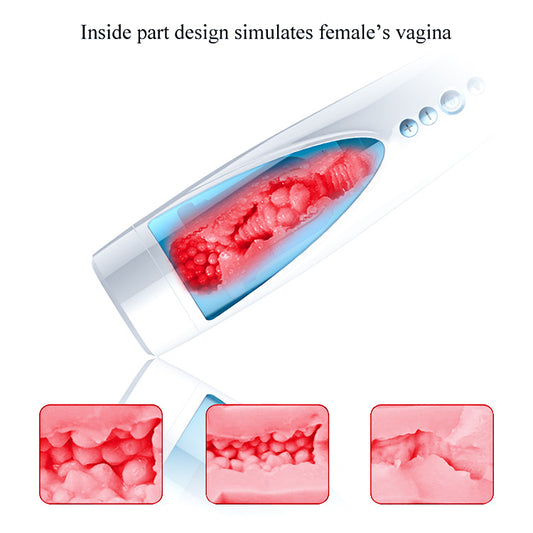 Rechargeable Suction Masturbator Cup for Men - Hands-Free Pleasure