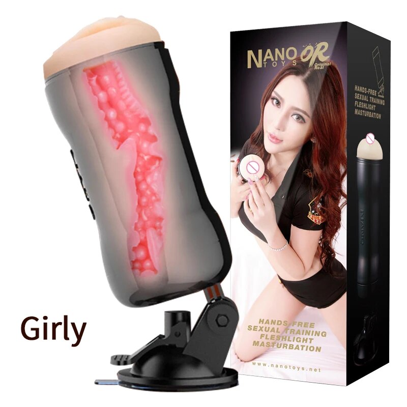 Male Masturbator with Rotating Suction Cup - HeartCaptor