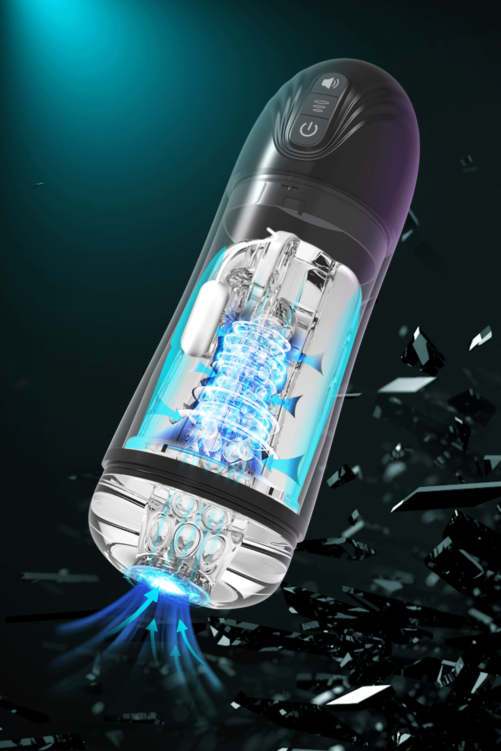 Automatic Sucking Male Mastubator with 7 Vibration Modes - HeartCaptor