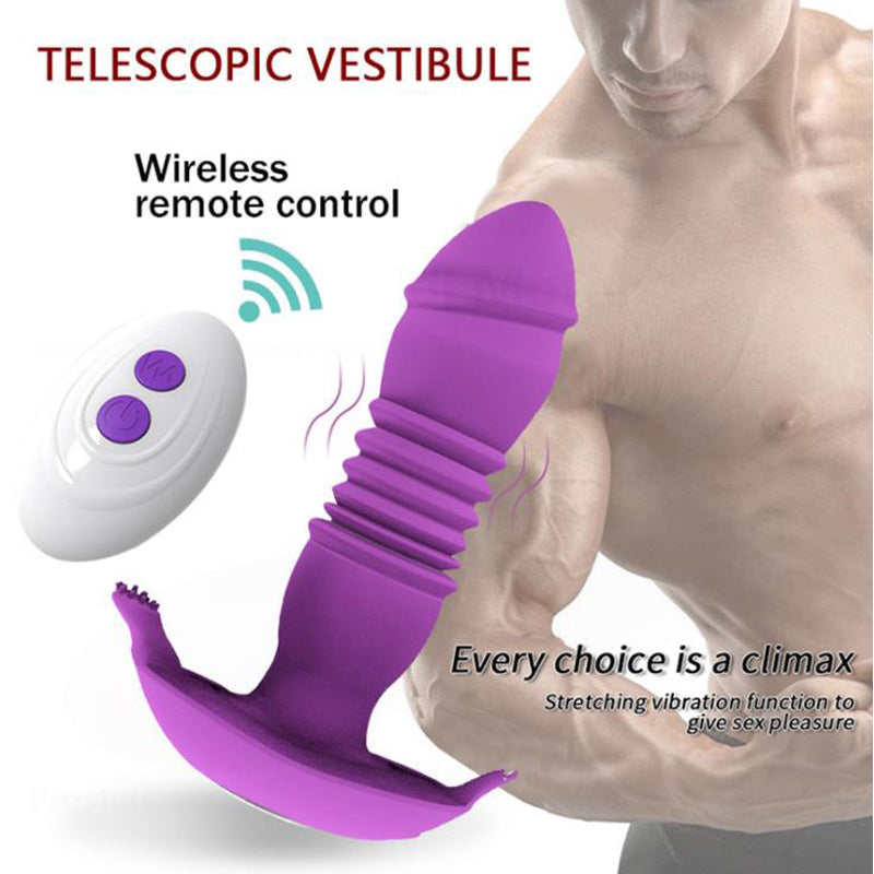Remote Control Telescopic G-spot Vibrator - HeartCaptor
